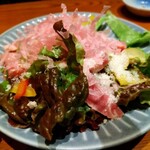 三代目網元　魚鮮水産 - これ…  何だったかなぁ…（笑）海藻サラダ？ベロベロに酔ってて忘れちゃいました（笑）