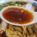 超多加水純手打ち麺 仁しむら - スープ