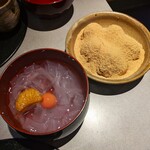 茶房 雲母 - くずきり＋白玉きな粉のセットメニュー