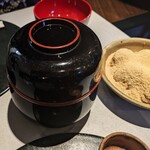 茶房 雲母 - くずきり＋白玉きな粉のセットメニュー