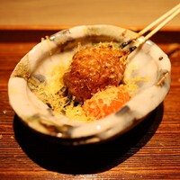 厳選焼鳥 一石三鳥 本店 - 串 蘭王の月見つくね