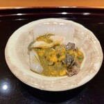 小笹寿し - 鮑肝醤油和え