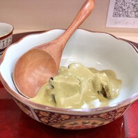 寿司福島 - 鮑とトリュフの肝ソース