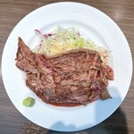 キャトルラパン - ステーキランチ400g 山葵醤油