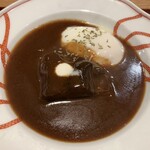 和牛小皿 しんうち - 【真打コース】
      温　物：ビーフシチュー　温泉卵