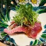 日本料理 晴山 - 対馬のヤイトガツオのたたき