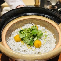 日本料理 晴山 - しらすと和歌山の生からすみのご飯