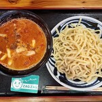 つけ麺 大将 - トマトつけ麺¥1000内　つけ汁はチーズが入っておりトマトというよりピザ感が強い