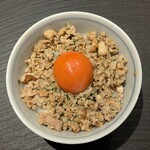 鳥つね - そぼろご飯の卵のせ
