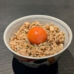 鳥つね - そぼろご飯の卵のせ