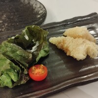 創作料理と宝石鍋しゃぶしゃぶ 宝泉 - えびとホタテの海鮮揚げ