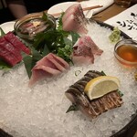 神楽坂 椿々 - お刺身盛り合わせ