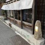 神楽坂 椿々 - 店前 ここは入り口じゃないっす、笑