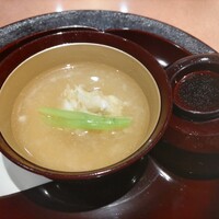 懐食みちば - 白子揚げ入り かぶのすり流し椀