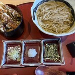 八島 - 蕎麦(かけ)＆ミニ丼(天丼)セット1,400円