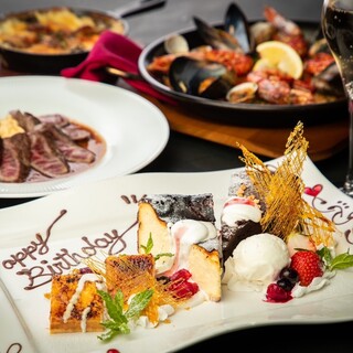 誕生日や記念日、大切な日のお祝いに心温まるデザートプレートを