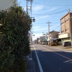 すしやのたい悟 - 店前から北本駅方面を見る。