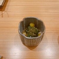 MITARI - 青菜の煮浸し的なやつ。銀杏がおいしかった