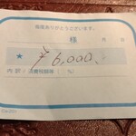 すしやのたい悟 - この日の会計