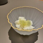 Scino - 口直しに。八幡浜のフィンガーライムがプチプチと食感で面白い。