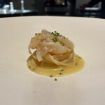 Scino - はまぐりの出汁と、自家製の柚子胡椒で。