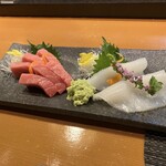 和モードちよ松 - 刺身(中トロ・剣先いか)