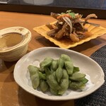 和モードちよ松 - がっちょの南蛮漬け、黒枝豆