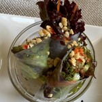 タイ料理JAMES - ランチメニュー「レッドカレー」(1200円)セットの生春巻き