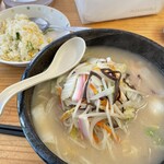 麺処 こまとよ - ちゃんぽん半チャーハンセット