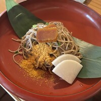 からすみ蕎麦 月と松 - 名物カラスミ蕎麦。美味しいに決まってる