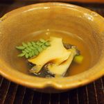 竹屋町 三多 -  鮑とアスパラガス