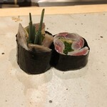 すしやのたい悟 - すしやのたい悟　イワシの磯辺巻き