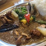 カレーの店 プーさん - インド風カレー　野菜チキン　レギュラー（1550円）税込【令和6年12月16日撮影】
