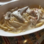 伊太利屋 - 料理写真:きのことベーコンのクリームパスタ