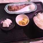 新潟本町 鈴木鮮魚 - ぬかいわし焼き＋ご飯セット‐味噌汁