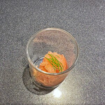 Japanese Soba Noodles 蔦 - お口直しのトマトとキウイのシャーベット