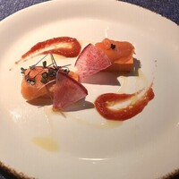 ROTISSERIE★BLUE - パプリカのムースとスモークサーモン