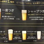 ビールスタンド重富 ekie - メニュー