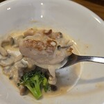 キッチン ブルー グローブ - チキンとソース