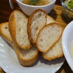 キッチン ブルー グローブ - 上のソフトフランスパンはサービス、いつもありがとう