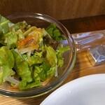 キッチン ブルー グローブ - サラダのアップ