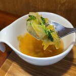 キッチン ブルー グローブ - スープの具材