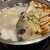火鍋 小肥羊 - 料理写真:スープは白湯と麻辣の2種類。我が家では白湯はスープのまま飲みつつ、麻辣に殆どの食材を投入。