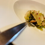 おきな堂 - 【料理】【子カブとベーコンのマリネ】