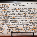 温鮮酒場 ちょんまげ - 日替わりのお品書き