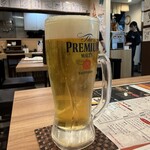 一丁 - 生ビールはアサヒとプレモル選べます。