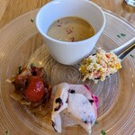 ベジバル チバットリア - 続いて前菜3種＆季節のスープ✨