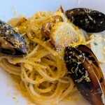 ベジバル チバットリア - ムール貝と蕪の生パスタ♡