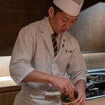 御料理 まつ山 - 抹茶打ち