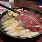 今半 別館 - 中居さんは焼き甘め